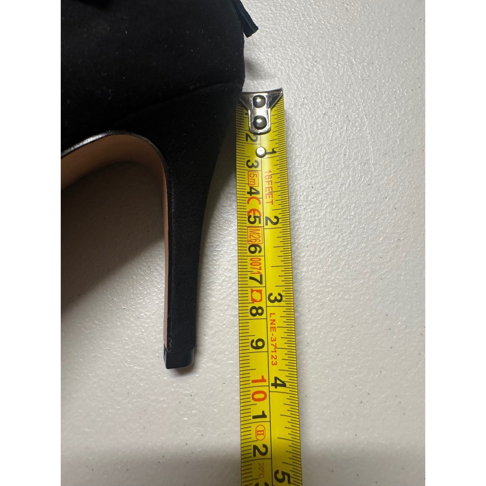 Nine West Gushing Pump Bow Heels Black Ankle Strap Bow Womens 6M NWOT - Picture 8 of 10